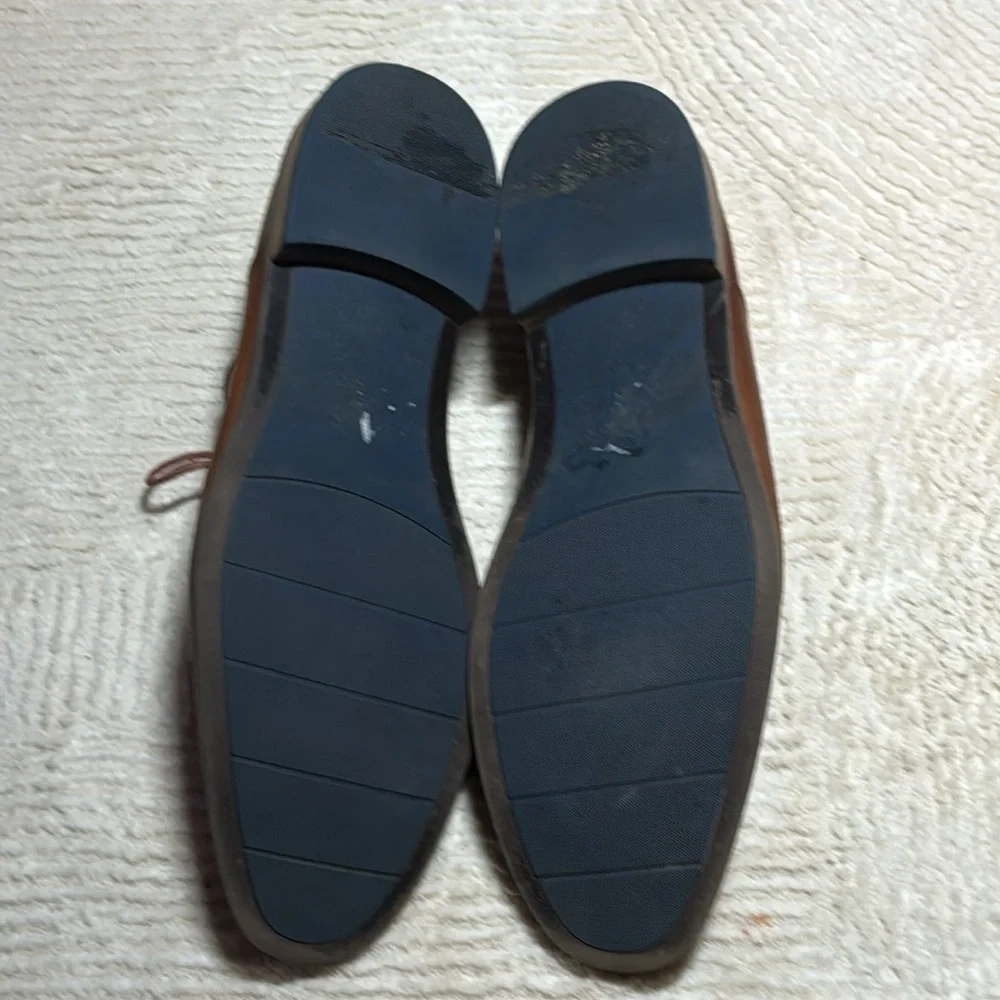 Vince Camuto‎ Lawson Oxford cognac brown lace up men’s shoes Sz 13